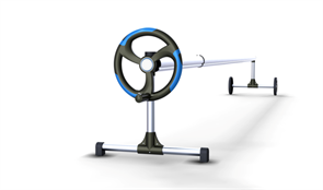 CF Сматывающее устройство нерж сталь, ширина 4/5,5м, 3 штанги 2,1м - max 6,3м 2500731 83361